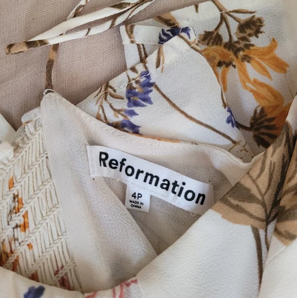 Reformation Brown and Orange Slip Dress Spaghetti Strap - Picture 6 of 6